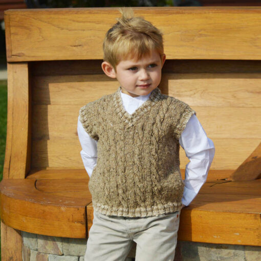 ‘RILEY’ - BOYS V NECK SLEEVELESS SWEATER