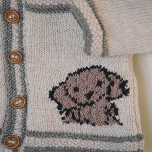 'BILLY DOG' - BOY'S PURE BABY MERINO JACKET - Image 3