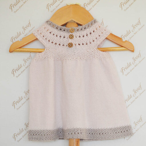 'KLOE' - GIRL'S PURE BABY MERINO DRESS AND MATCHING BAG - Image 2