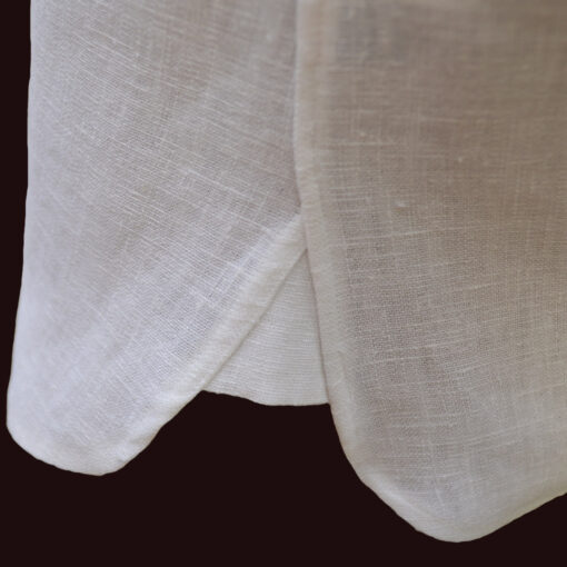 MEN'S FRENCH LINEN SHORT SLEEVE GRANDAD COLLAR SHIRT - Image 5