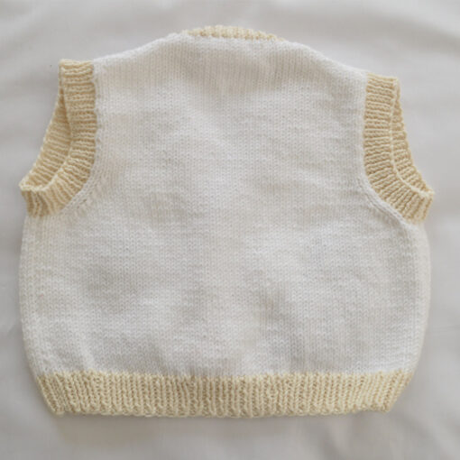 'FRANKIE' - BOY'S SLEEVELESS TOY SOLDIER ORGANIC COTTON CARDIGAN - Image 3