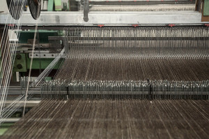 Yorkshire cloth on a loom